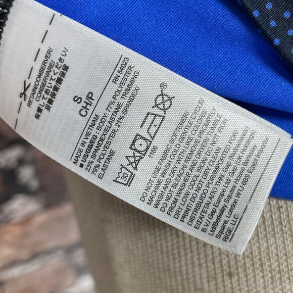 Gap Tank Top Blue Black Workout Yoga Athleisure Small - Picture 8 of 12